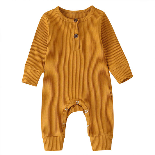 Arlo Classic Ribbed Jumpsuit - Butterscotch