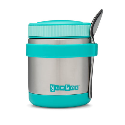 Yumbox - Zuppa Thermal Food Jar - Caicos Aqua with Band and Spoon