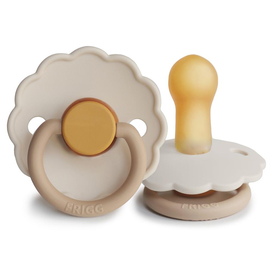 FRIGG Daisy Natural Rubber Pacifier - Chamomile - Size 2