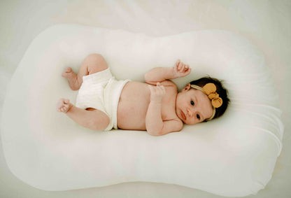 Wild Skye Cloud Baby Lounger | Cream | Perfect for Newborns