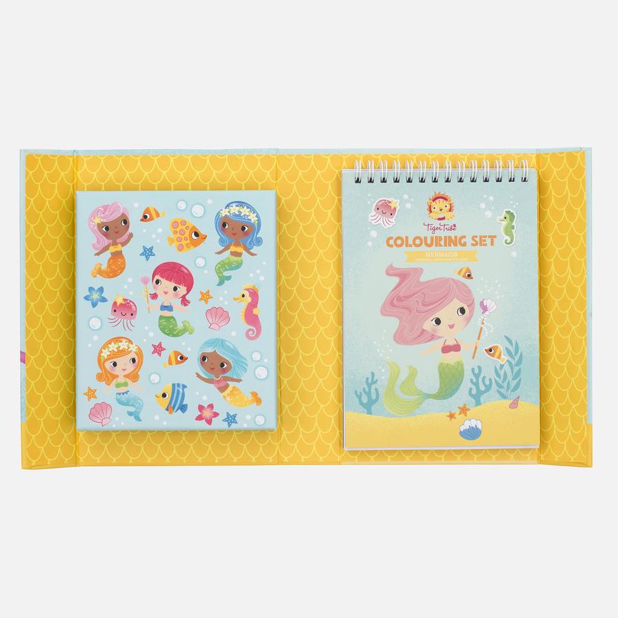 Tiger Tribe - Colouring Set - Mermaids