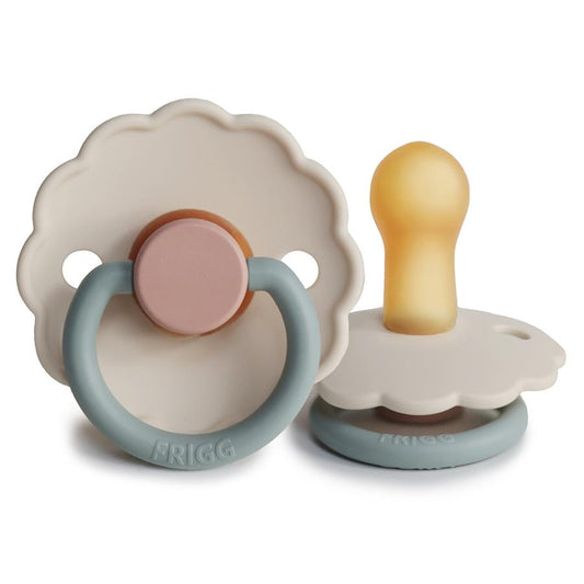 FRIGG Daisy Natural Rubber Pacifier - Cotton Candy - Size 2
