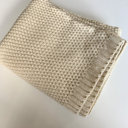 Knitted blanket - Classic - Oatmeal