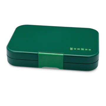 Yumbox Tapas Lunch Box | Greenwich Green with NYC Tray | 4 Compartment