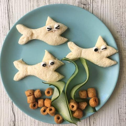 The Lunch Punch | Mermaid Shape Sandwich Cutters | For Toddlers and Kids