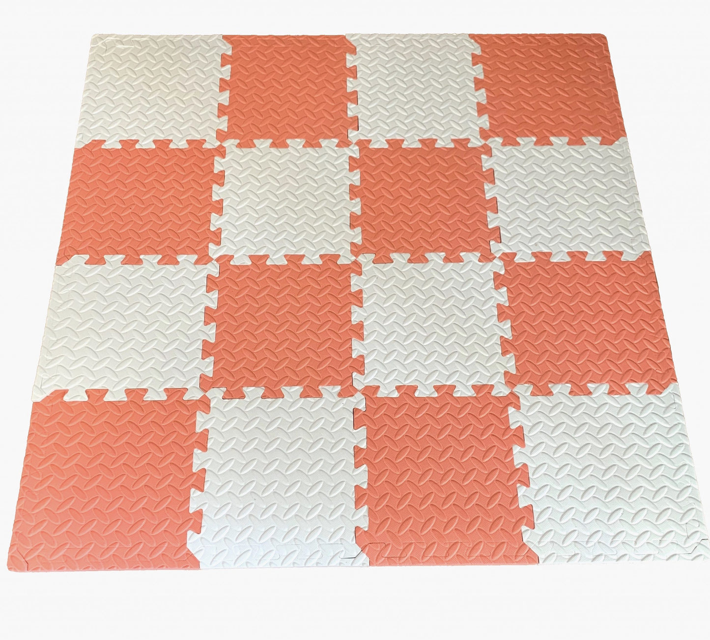 Modern Playmats - Coral and White