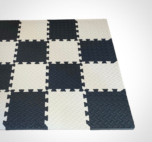 Modern Playmats - Slate and White
