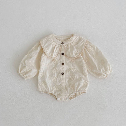 Emma lace collared romper