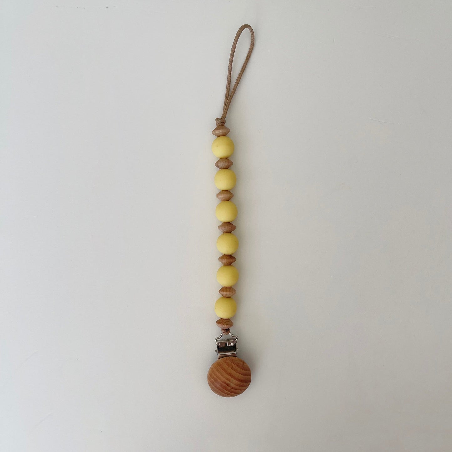 Pacifier Holder - Leo Beechwood and Silicone