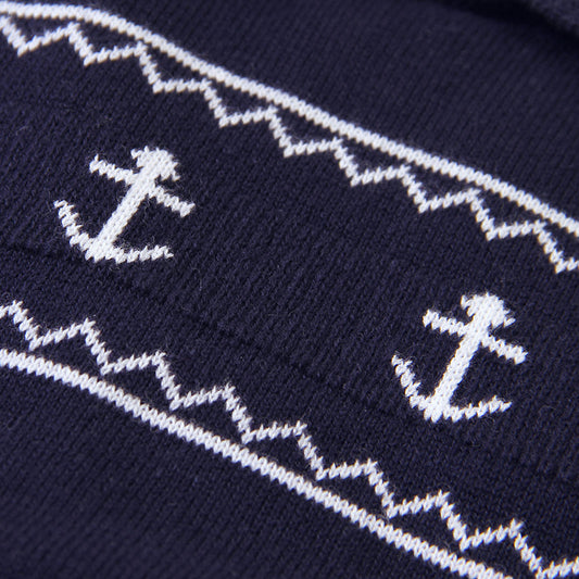 Sailor Knit Romper - White