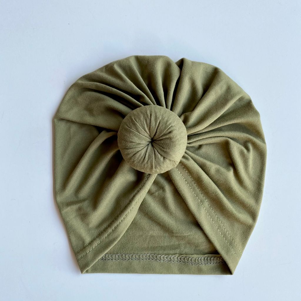 Knotted Turban - Olive