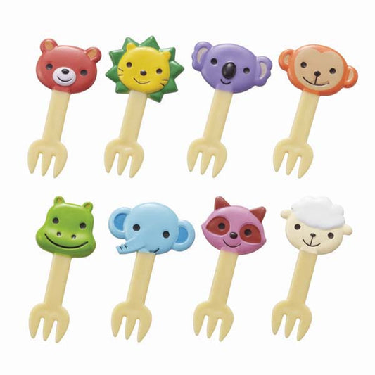 Bento 'Animal Friends' fork pick set