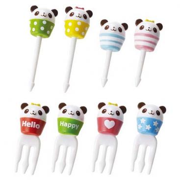 Cuppy Run Run Panda Picks and Forks Set
