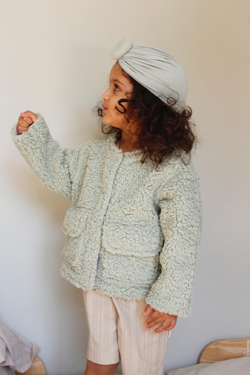 Sienna Sherpa Jacket - Mint