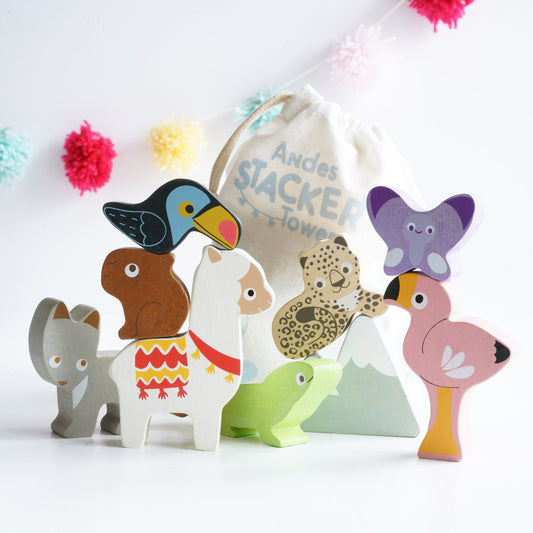 Le Toy Van - Andes Stacking Tower and Bag