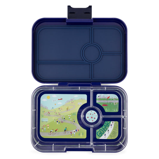 Yumbox Tapas 4 Compartment - Portofino Blue Bike Race Tray
