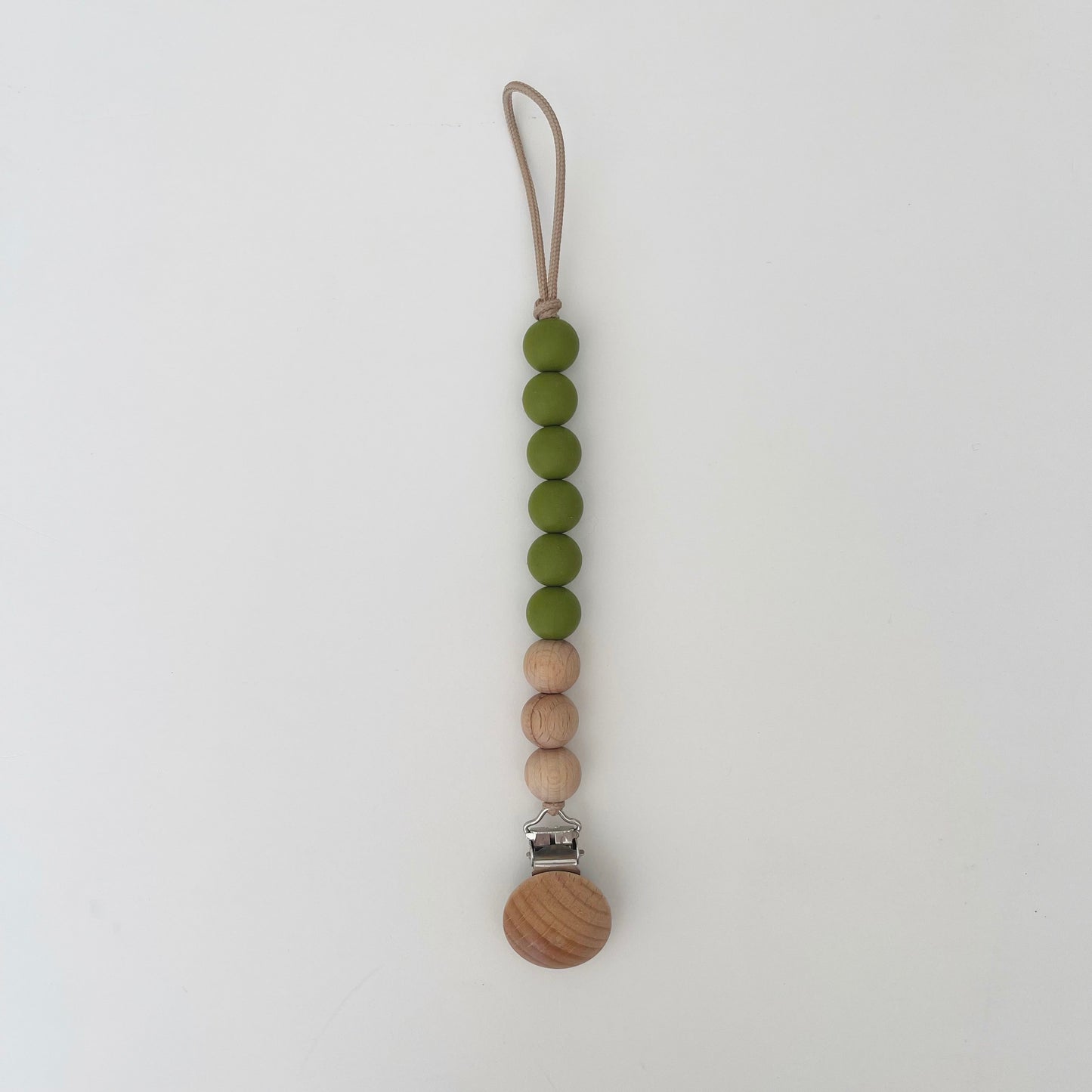 Pacifier Holder - Riley Beechwood and Silicone