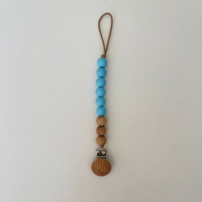 Pacifier Holder - Riley Beechwood and Silicone