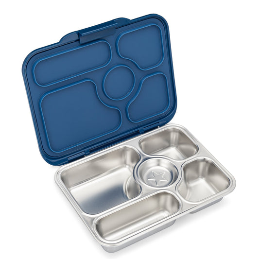Yumbox Presto | Santa Fe Blue | Stainless Steel Leakproof Bento for Kids & Adults