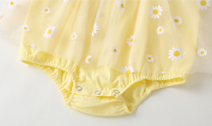 Daisy Romper and Hat Set - Buttercup