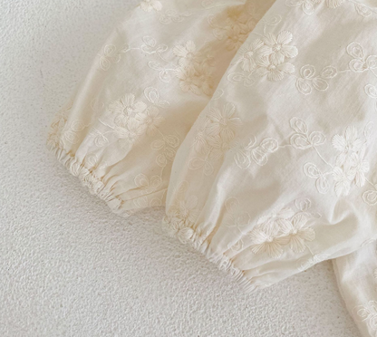 Emma lace collared romper