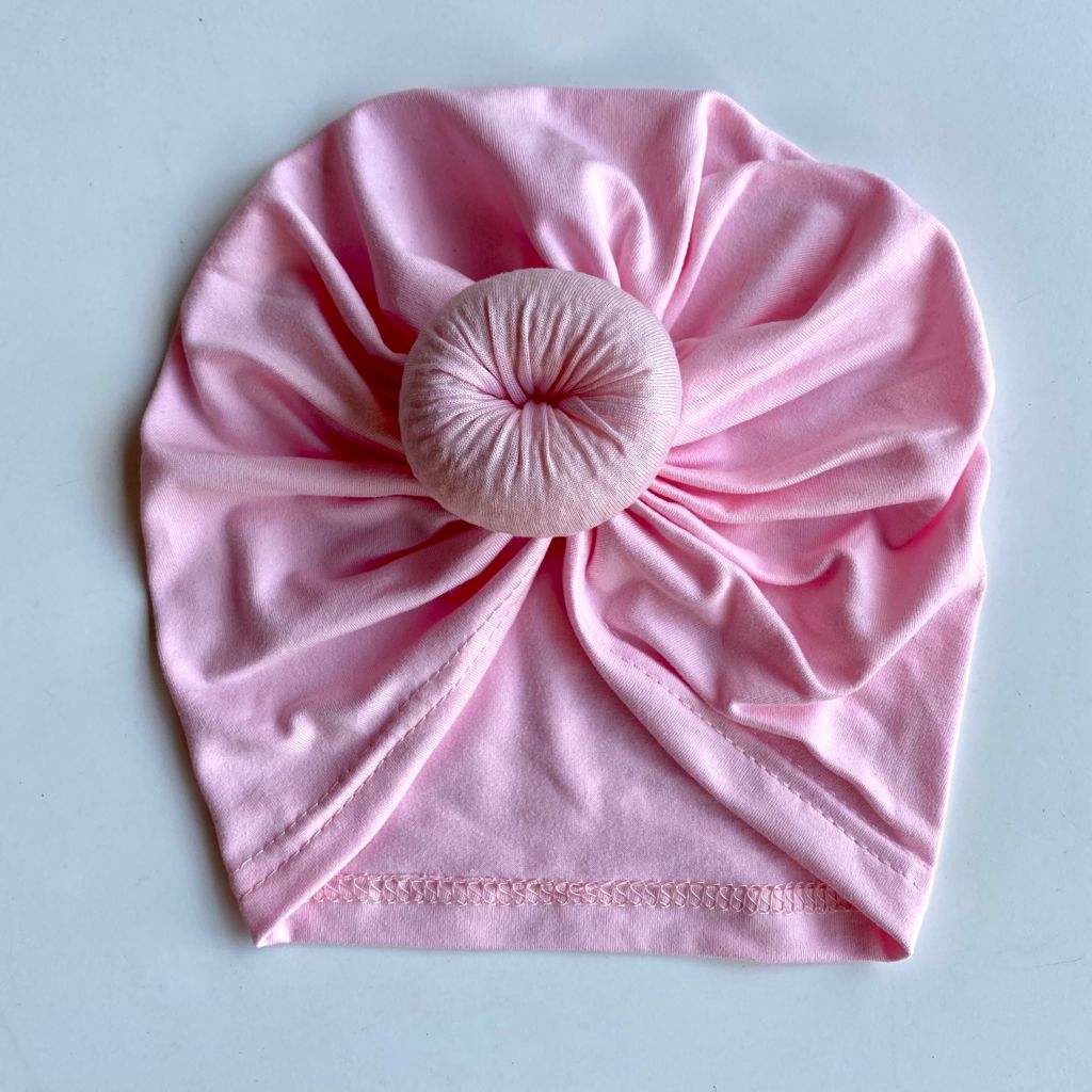 Knotted Turban - Baby Pink
