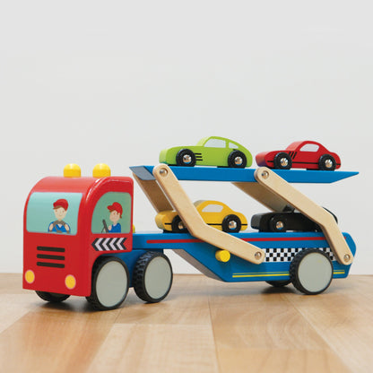 Le Toy Van - Race Car Transporter Set