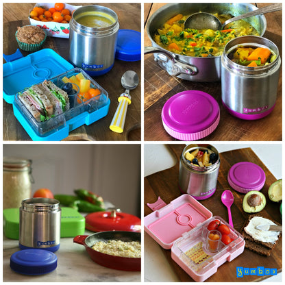 Yumbox - Zuppa Thermal Food Jar - Bijoux Purple with Band and Spoon