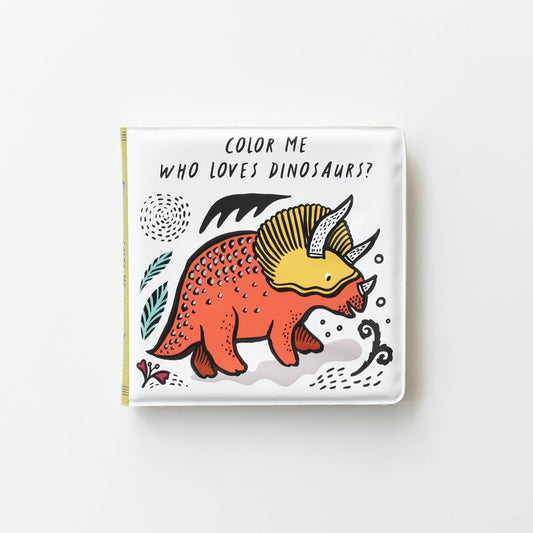Wee Gallery Baby Bath Book - Who loves Dinosaurs?