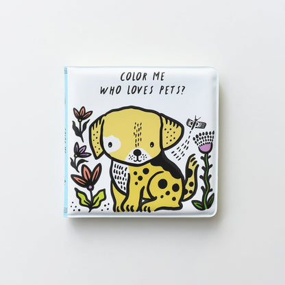 Wee Gallery Baby Bath Book - Who loves Pets?