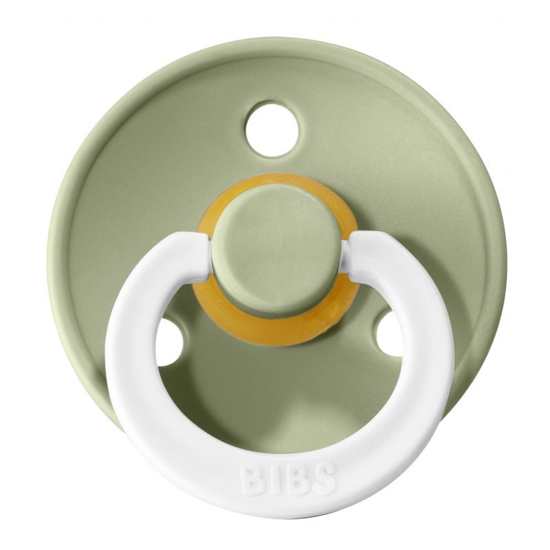 BIBS Natural Latex Pacifier - Sage | Glow in the dark - Size 2