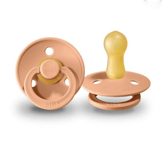 BIBS Natural Latex Pacifier - Peach Size 2