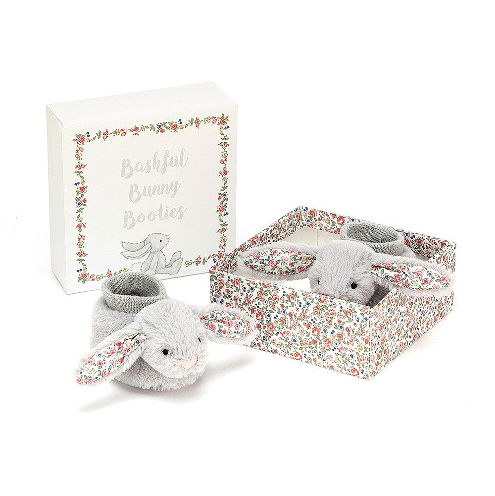 Jellycat Blossom Silver Bunny Booties Cloud Co