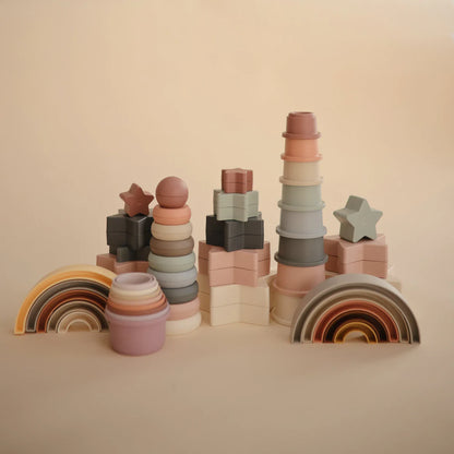 Mushie - Stacking Rings Toy - Original