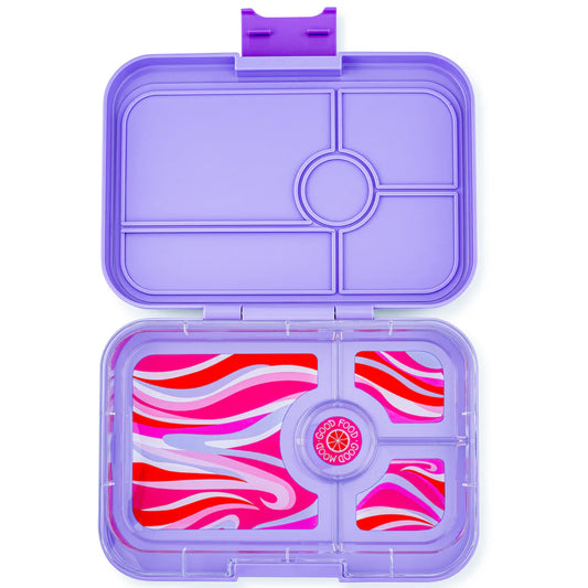 Yumbox Tapas Lunch Box | Ibiza Purple with Groovy Tray | 4 Compartment