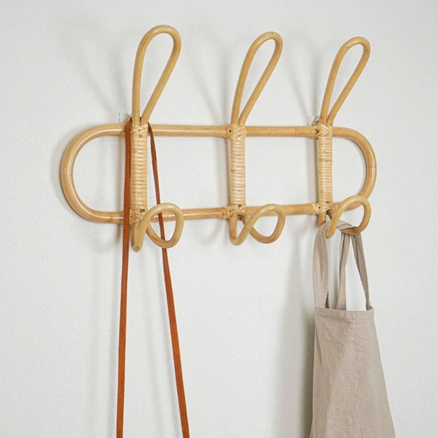 Rattan Hanging Wall Hooks - Medium