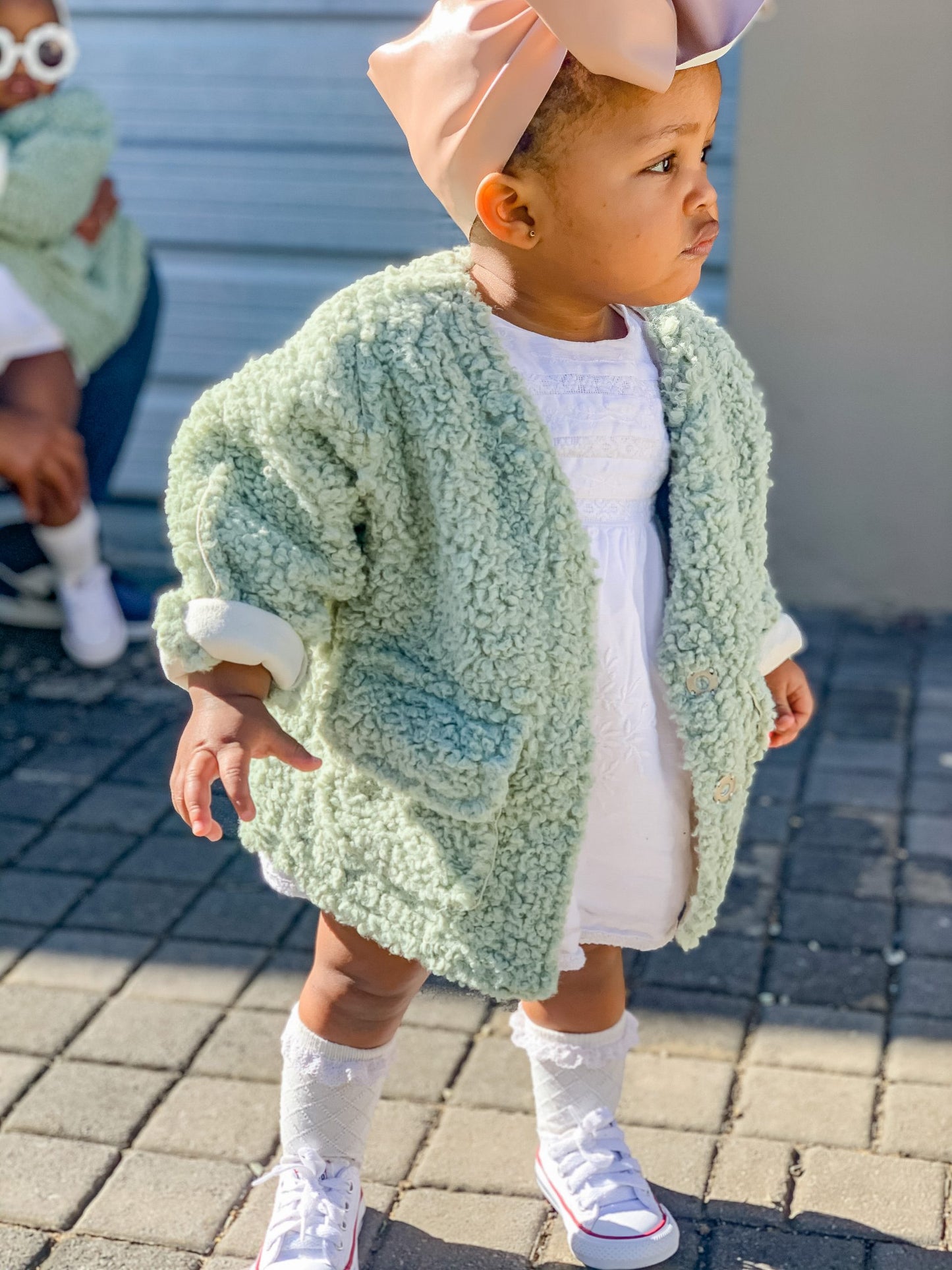 Sienna Sherpa Jacket - Mint