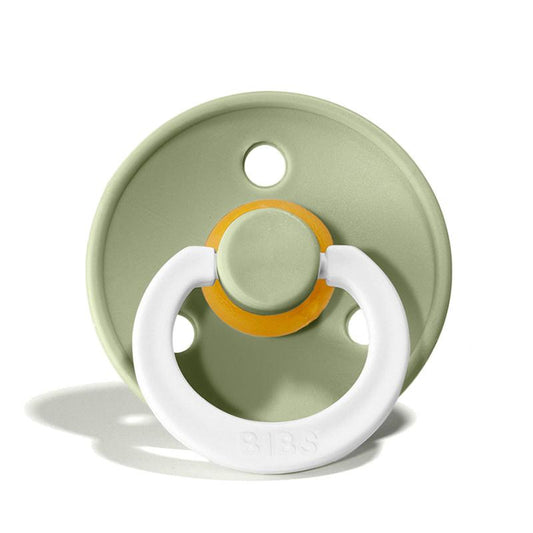 BIBS Colour Glow Natural Latex Pacifier - Sage - Size 3