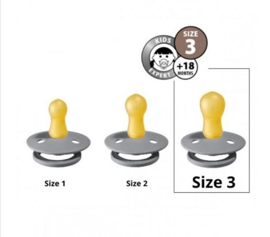 BIBS Natural Latex Pacifier - Sage Size 3