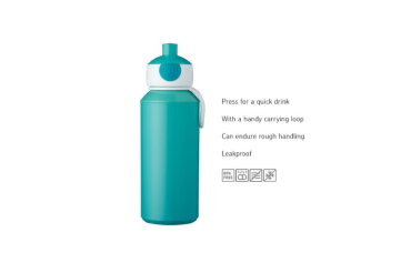 Mepal - Campus Pop-Up Water Bottle 400ml - Spring Flowers