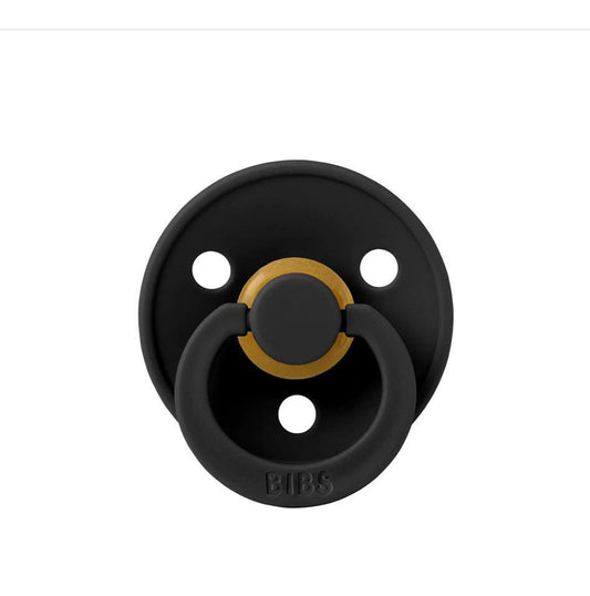 BIBS Colour Natural Latex Pacifier - Black Size 3