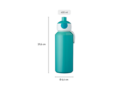 Mepal - Campus Pop-Up Water Bottle 400ml - Spring Flowers