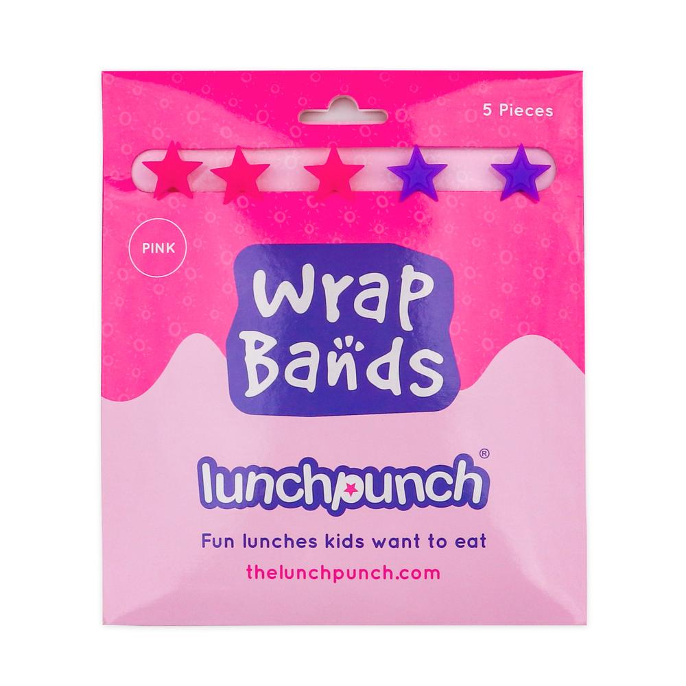 The Lunch Punch Silicone Wrap Bands - Pink