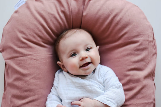 Snuggle Me Organic | Patented Infant Lounger - Rosewood Linen