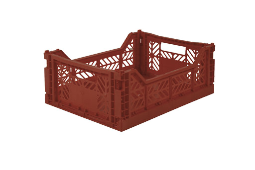 Aykasa - Midi Folding Crate -Tile Red