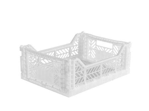 Aykasa - Midi Folding Crate - White