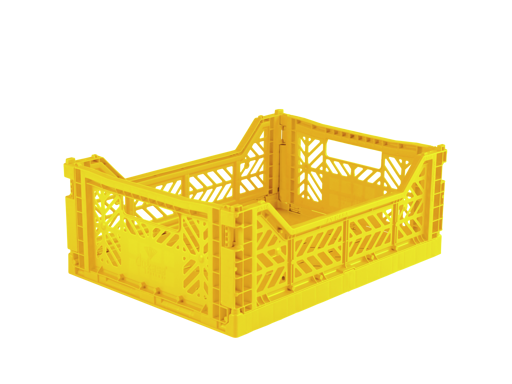 Aykasa - Midi Folding Crate - Yellow
