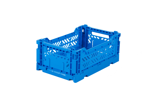 Aykasa - Mini Folding Crate - Electric Blue