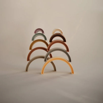 Mushie - Rainbow Stacker Toy - Sol