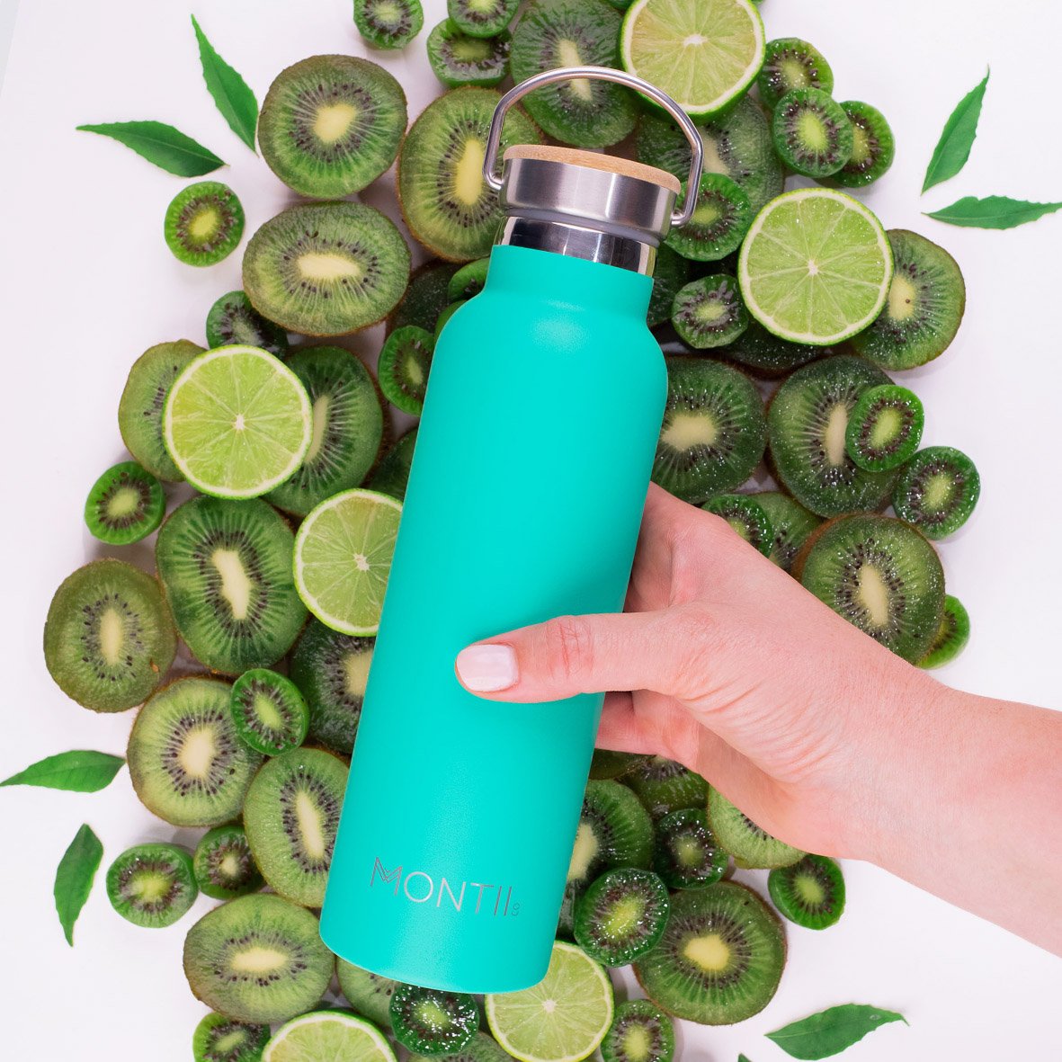 MontiiCo Original Insulated Bottle | Kiwi Green | For Kids & Adults